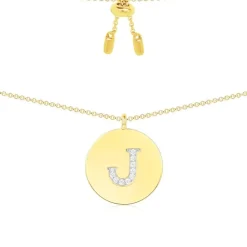 APM Monaco Collier Ajustable Alphabet-A - Argent Jaune^ Colliers