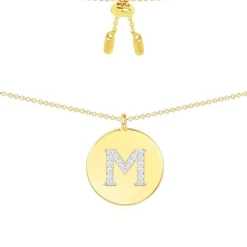 APM Monaco Collier Ajustable Alphabet-A - Argent Jaune^ Colliers