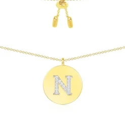 APM Monaco Collier Ajustable Alphabet-A - Argent Jaune^ Colliers
