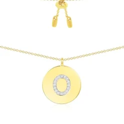 APM Monaco Collier Ajustable Alphabet-A - Argent Jaune^ Colliers