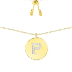 APM Monaco Collier Ajustable Alphabet-A - Argent Jaune^ Colliers