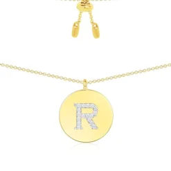 APM Monaco Collier Ajustable Alphabet-A - Argent Jaune^ Colliers