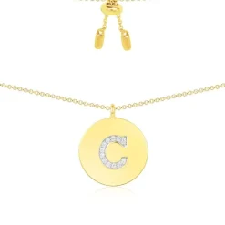 APM Monaco Collier Ajustable Alphabet-A - Argent Jaune^ Colliers