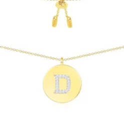 APM Monaco Collier Ajustable Alphabet-A - Argent Jaune^ Colliers