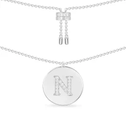 APM Monaco Collier Ajustable Alphabet-A - Argent^ Colliers