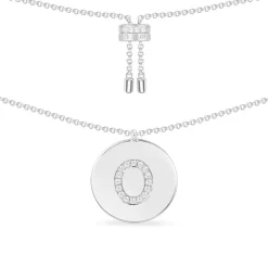 APM Monaco Collier Ajustable Alphabet-A - Argent^ Colliers