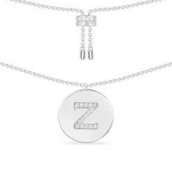 APM Monaco Collier Ajustable Alphabet-A - Argent^ Colliers