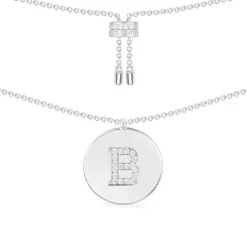 APM Monaco Collier Ajustable Alphabet-A - Argent^ Colliers
