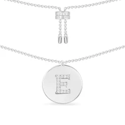APM Monaco Collier Ajustable Alphabet-A - Argent^ Colliers