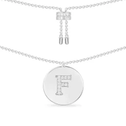 APM Monaco Collier Ajustable Alphabet-A - Argent^ Colliers