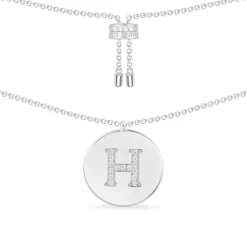 APM Monaco Collier Ajustable Alphabet-A - Argent^ Colliers