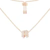 APM Monaco Collier Ajustable Anneaux Blancs - Argent^ Colliers