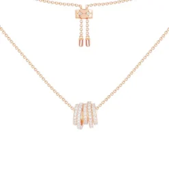 APM Monaco Collier Ajustable Anneaux Blancs - Argent^ Colliers