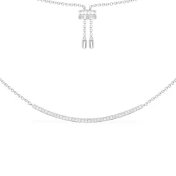 APM Monaco Collier Ajustable Arc Serti - Argent^ Colliers