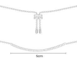 APM Monaco Collier Ajustable Arc Serti - Argent^ Colliers