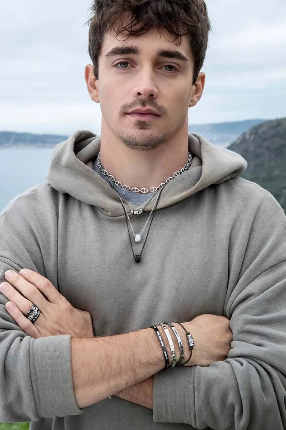 APM Monaco Collier Ajustable Avec Anneau Pave^ Colliers