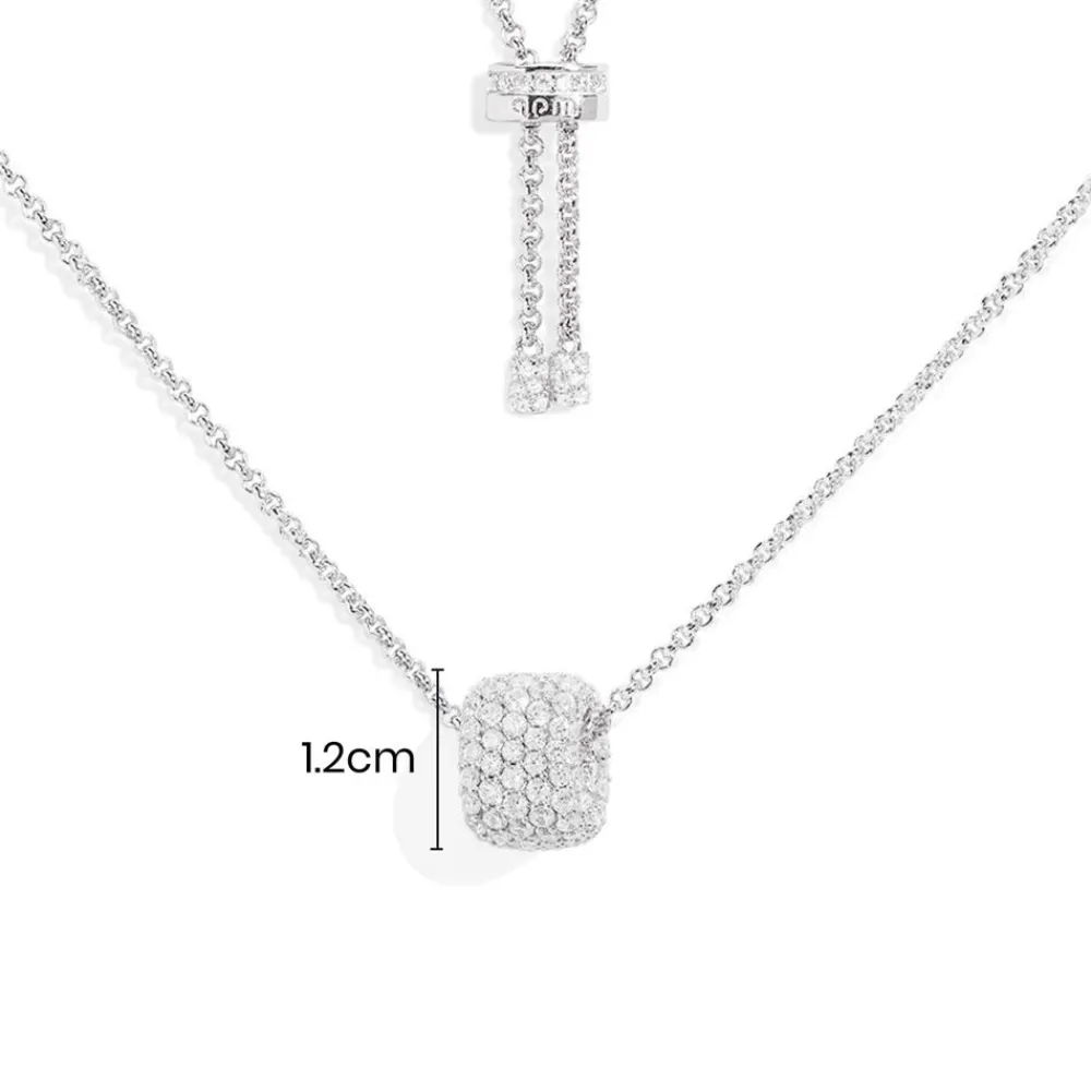 APM Monaco Collier Ajustable Avec Anneau Pave^ Colliers