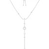 APM Monaco Collier Ajustable Avec Pendentif Nacre Blanche Et Perle - Argent^ Colliers