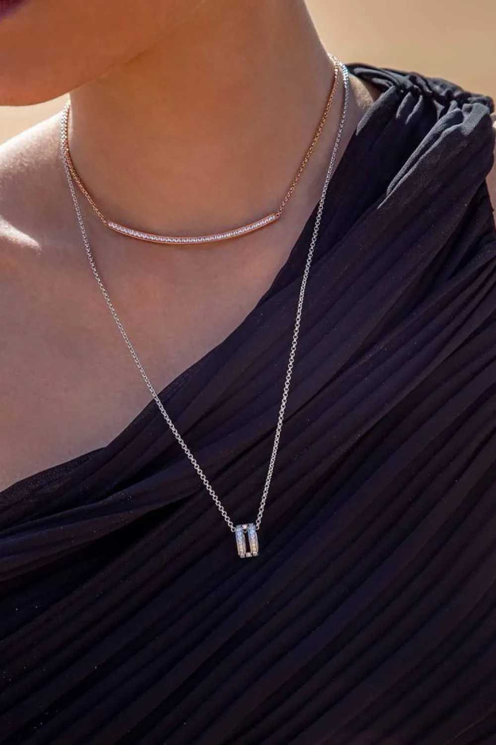 APM Monaco Collier Ajustable Avec Pendentif Anneau^ Colliers