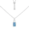 APM Monaco Collier Ajustable Avec Pendentif Bleu Lagon^ Colliers