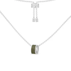 APM Monaco Collier Ajustable Avec Pendentif Anneau Kaki^ Colliers