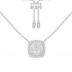APM Monaco Collier Ajustable Avec Pierre Carree^ Colliers