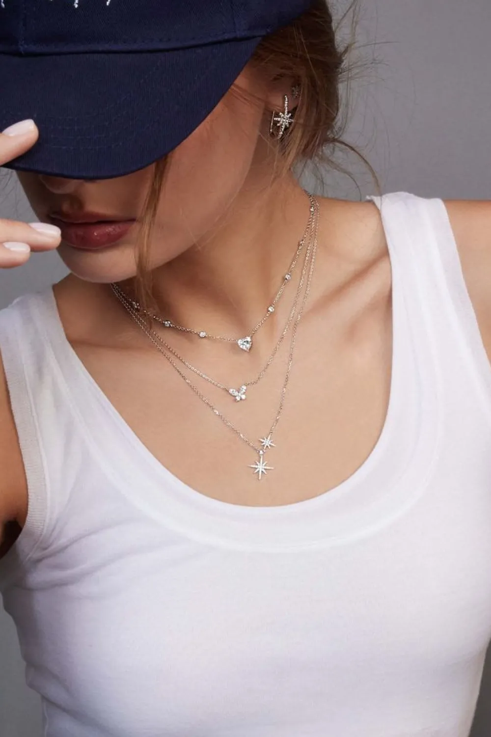APM Monaco Collier Ajustable Coeur - Argent^ Colliers