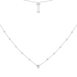 APM Monaco Collier Ajustable Coeur - Argent^ Colliers