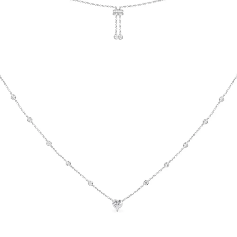 APM Monaco Collier Ajustable Coeur - Argent^ Colliers