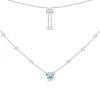 APM Monaco Collier Ajustable Coeur Bleu - Argent^ Colliers