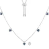 APM Monaco Collier Ajustable Coeur Bleu Et Blanc^ Colliers