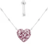 APM Monaco Collier Ajustable Coeur Fuchsia^ Colliers