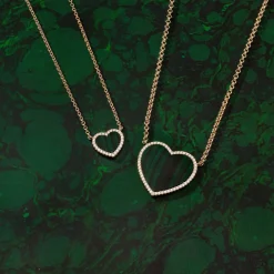 APM Monaco Collier Ajustable Coeur Malachite^ Colliers