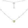 APM Monaco Collier Ajustable Coeur Vert - Argent^ Colliers