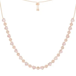 APM Monaco Collier Ajustable Coeurs Nacre Rose^ Colliers