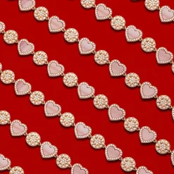 APM Monaco Collier Ajustable Coeurs Nacre Rose^ Colliers