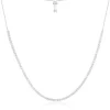 APM Monaco Collier Ajustable Couture Blanc - Argent^ Colliers