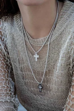 APM Monaco Collier Ajustable Croix Pave^ Colliers
