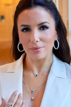 APM Monaco Collier Ajustable Double Chaine Triangle^ Colliers