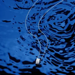 APM Monaco Collier Ajustable Kaleidoscope Avec Pendentif Double Anneaux Serti - Argent^ Colliers