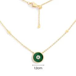 APM Monaco Collier Ajustable Malachite^ Colliers