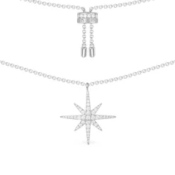 APM Monaco Collier Ajustable Meteorites - Argent^ Colliers