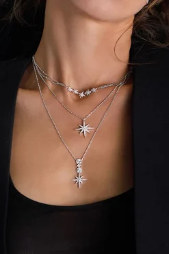 APM Monaco Collier Ajustable Meteorites - Argent^ Colliers