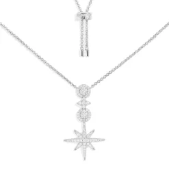 APM Monaco Collier Ajustable Meteorites & Cercles Pave^ Colliers