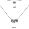 APM Monaco Collier Ajustable Morse Code Smile Bleu^ Colliers