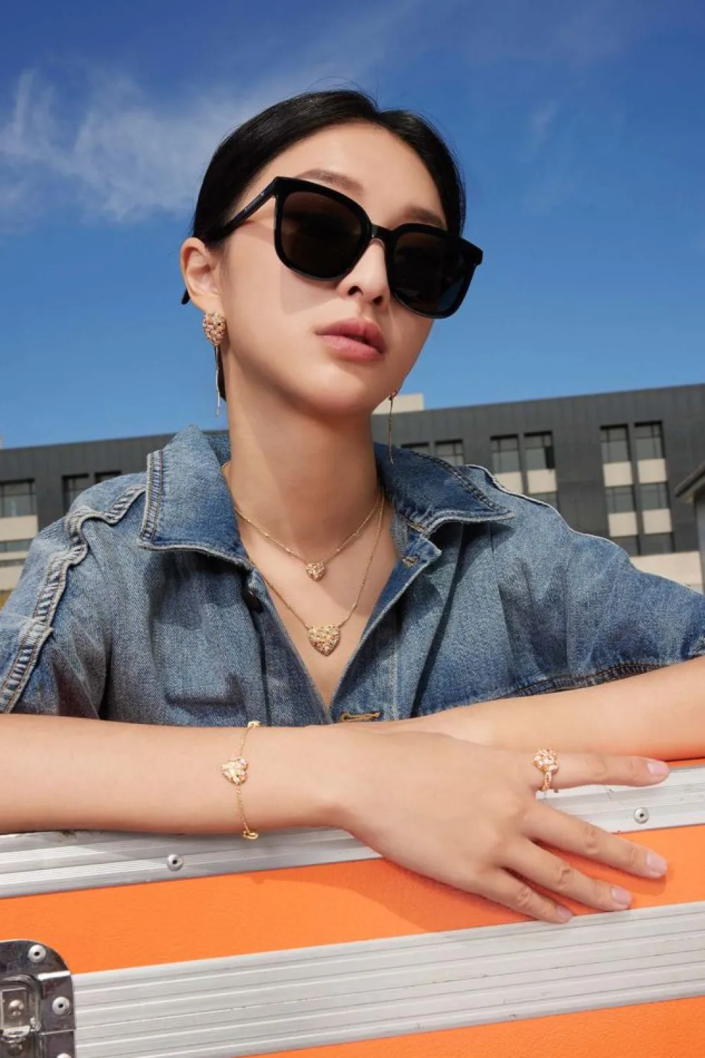 APM Monaco Collier Ajustable Petit Coeur Multicolore^ Colliers