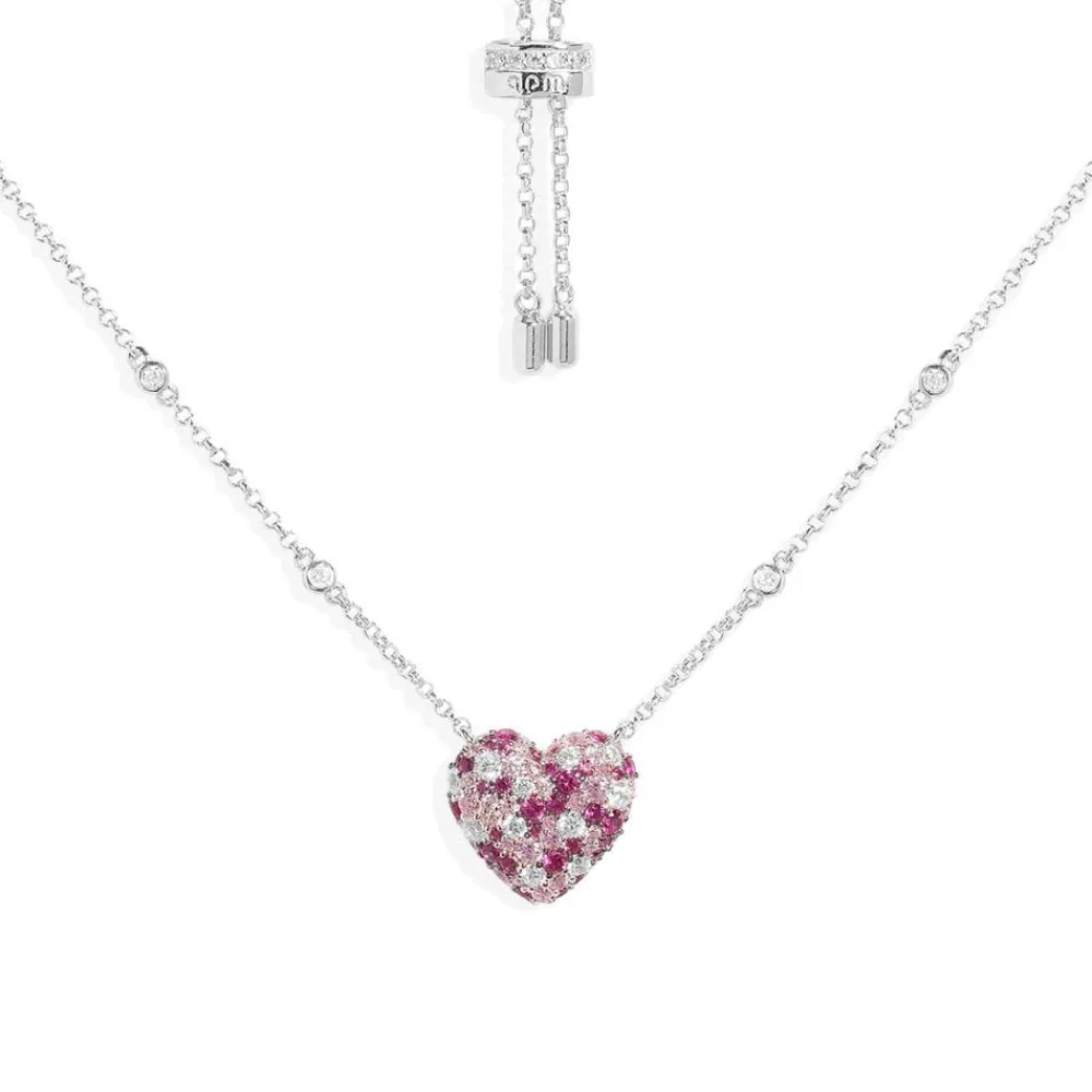 APM Monaco Collier Ajustable Petit Coeur Fuchsia^ Colliers