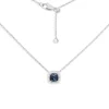 APM Monaco Collier Ajustable Pierre Carree Bleue^ Colliers