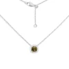 APM Monaco Collier Ajustable Pierre Carree Kaki^ Colliers