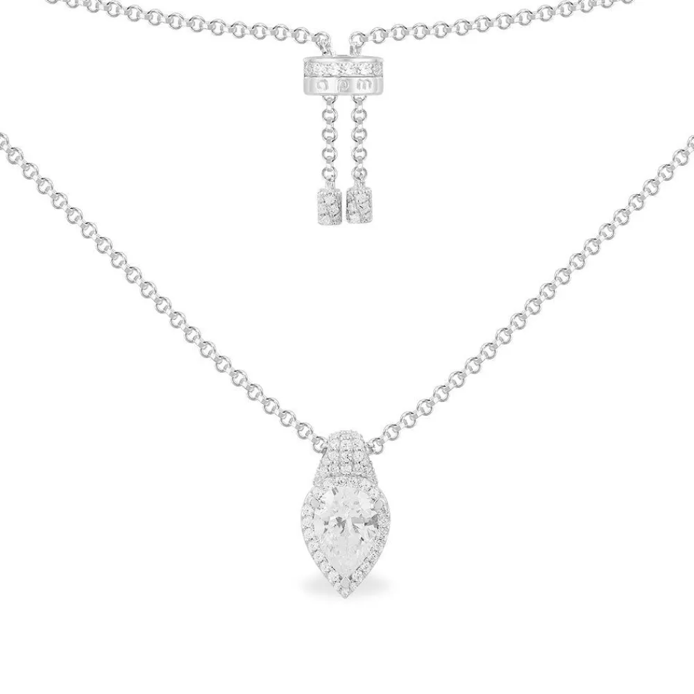 APM Monaco Collier Ajustable Poire - Argent^ Colliers